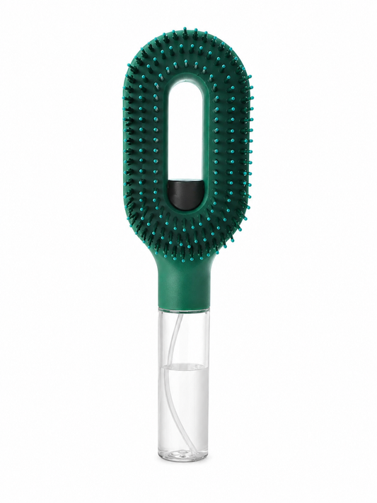 2-in-1 Hair Oil & Serum Applicator Comb with Refillable Spray Bottle