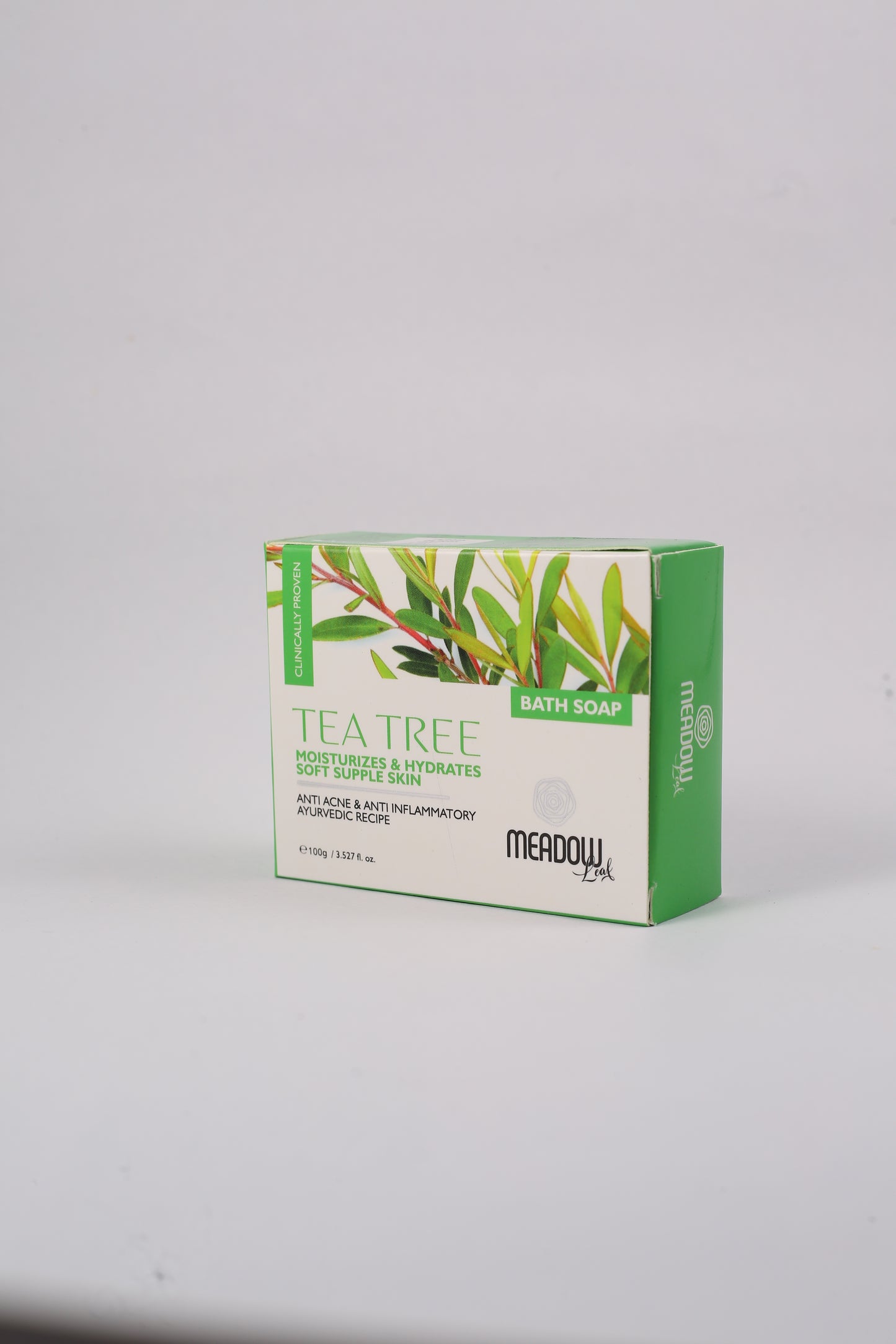 Meadow Leaf Tea Tree Bath Soap - Moisturizes and hydrates soft supple skin