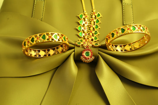 Necklace Bangles Earrings Set1