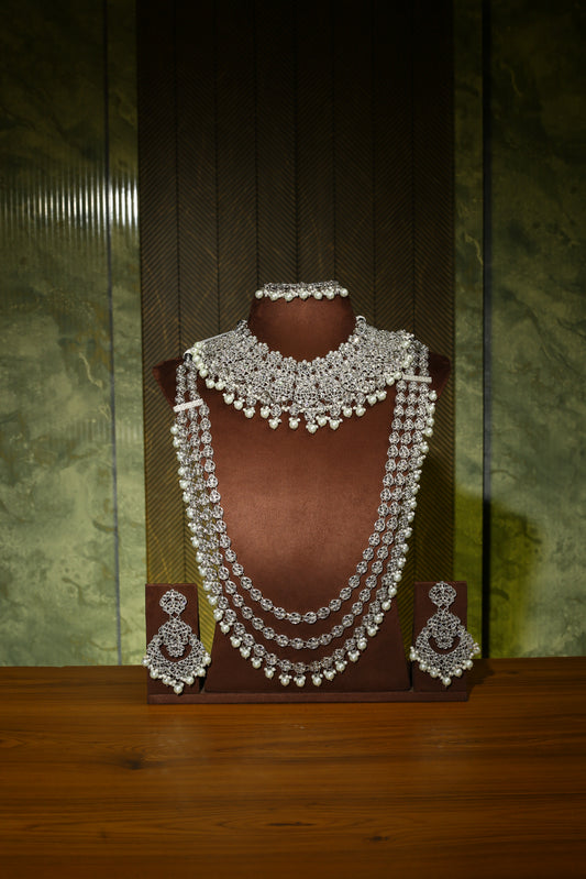 Necklace Bangles Earrings Set4