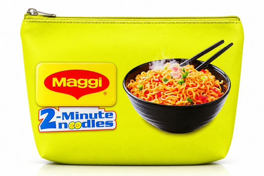 Printed Snack Theme Multipurpose Zipper Pouch