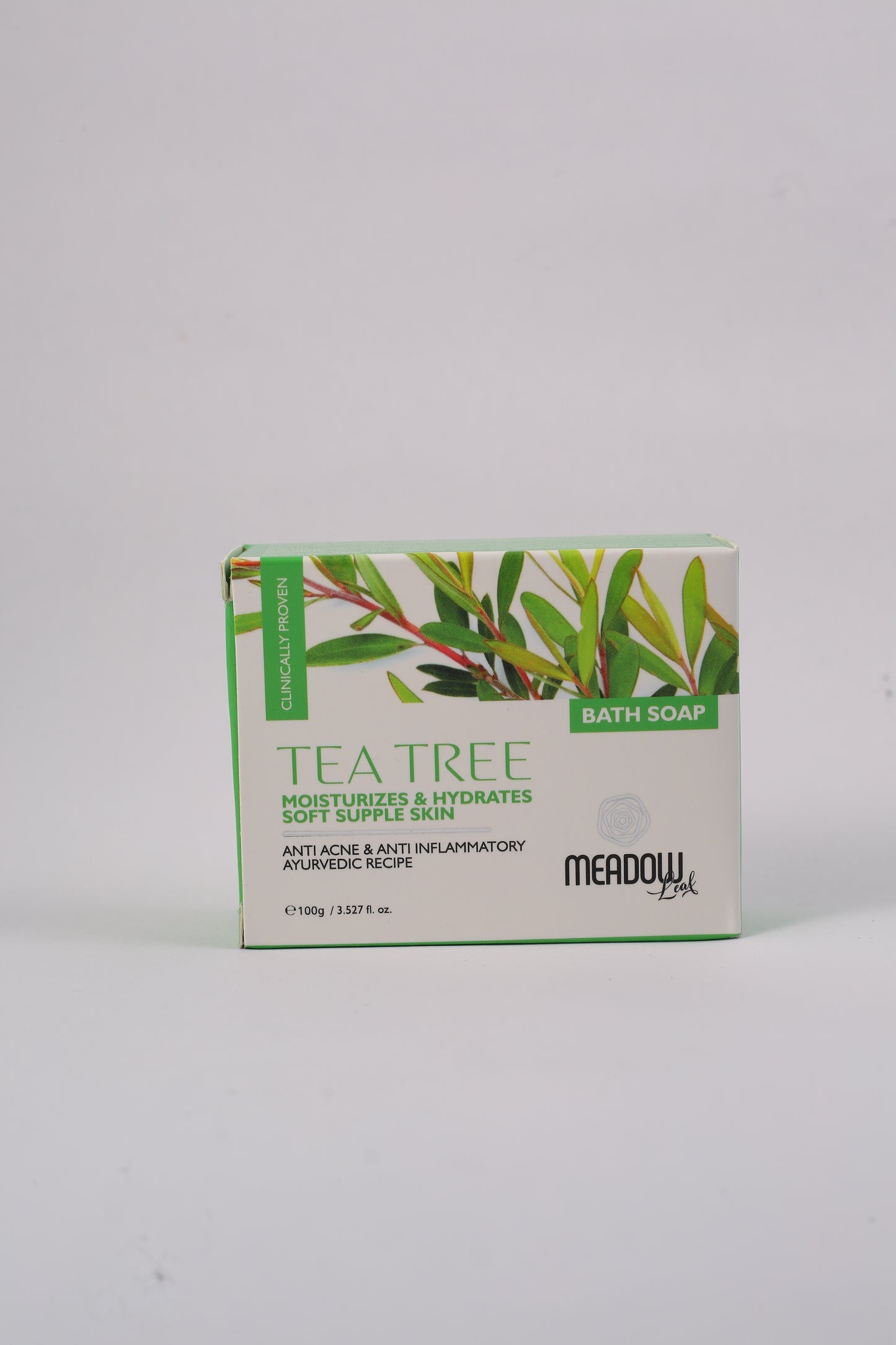 Meadow Leaf Tea Tree Bath Soap - Moisturizes and hydrates soft supple skin
