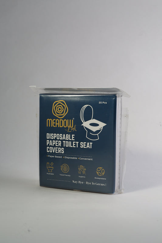 Meadow Leaf Disposable Paper Toilet Seat Covers