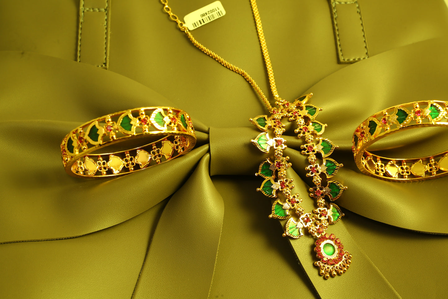 Necklace Bangles Earrings Set1