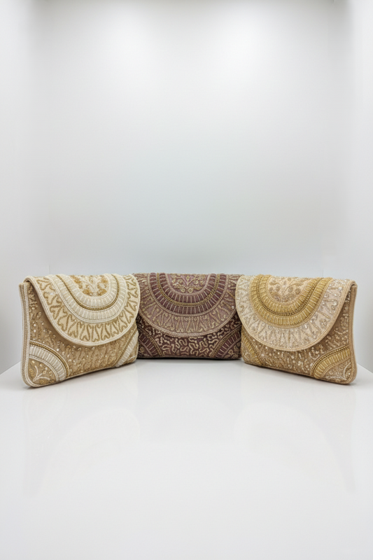 Royal Embroidered Bridal Clutch