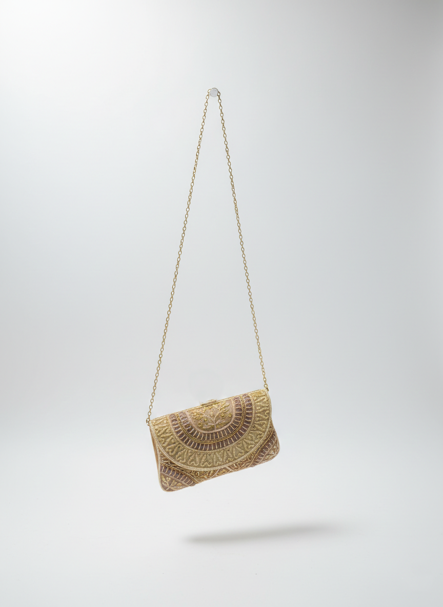 Royal Embroidered Bridal Clutch