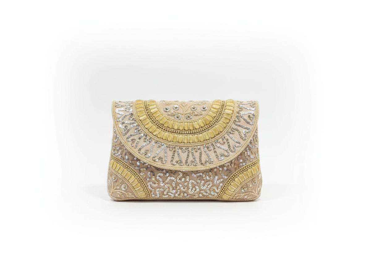 Royal Embroidered Bridal Clutch