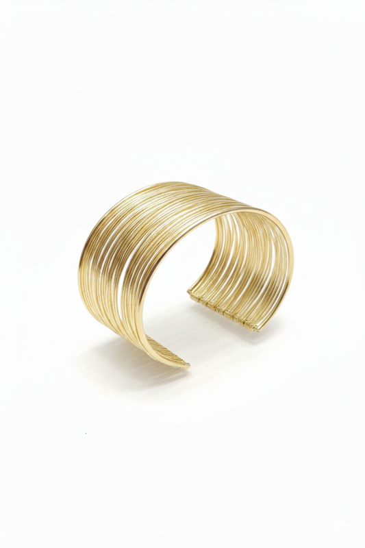 Elegant Layered Cuff Bangle