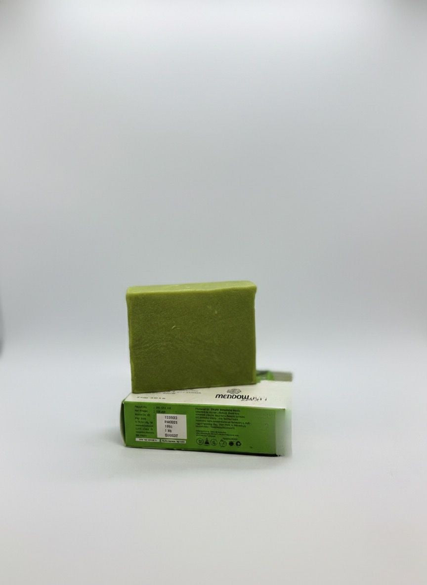 Meadow Leaf Clinically Proven Neem Aloe Bath Soap - prevents skin itchiness & acne break outs - 100gm