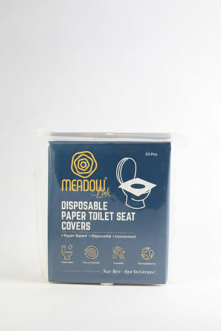 Meadow Leaf Disposable Paper Toilet Seat Covers