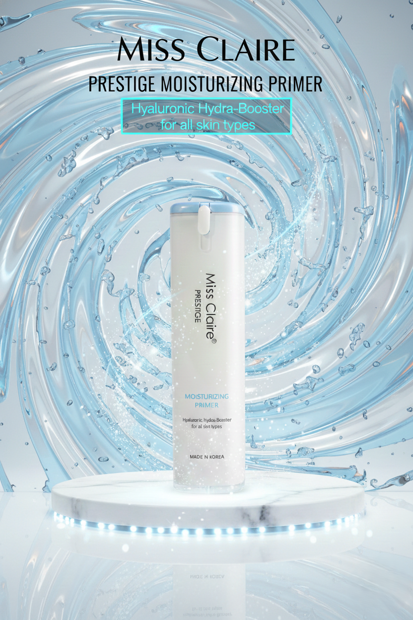 Miss Claire Prestige Moisturizing Primer 40 ml, Hyaluronic Hydra-Booster for all skin types