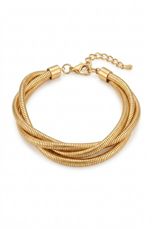 Triple Snake Chain Bracelet