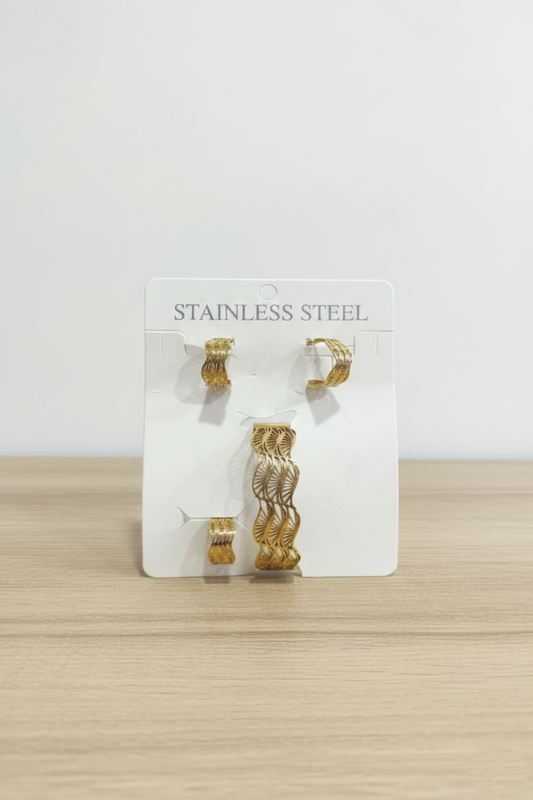 Golden Aura Cutwork Cuff